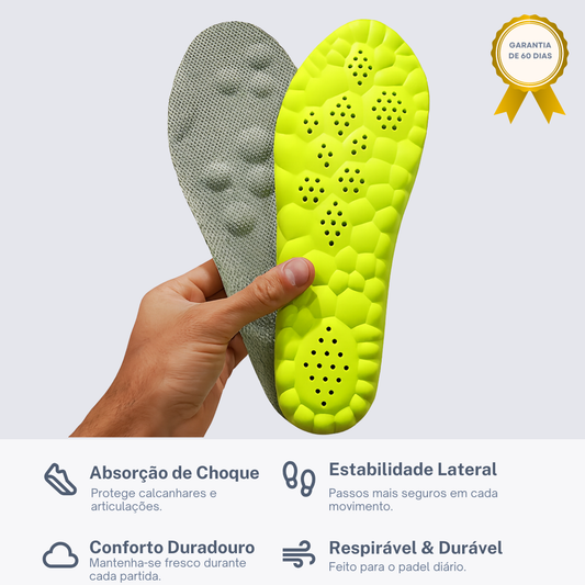 Palmilhas de Alta Performance ProShock™ para Padel