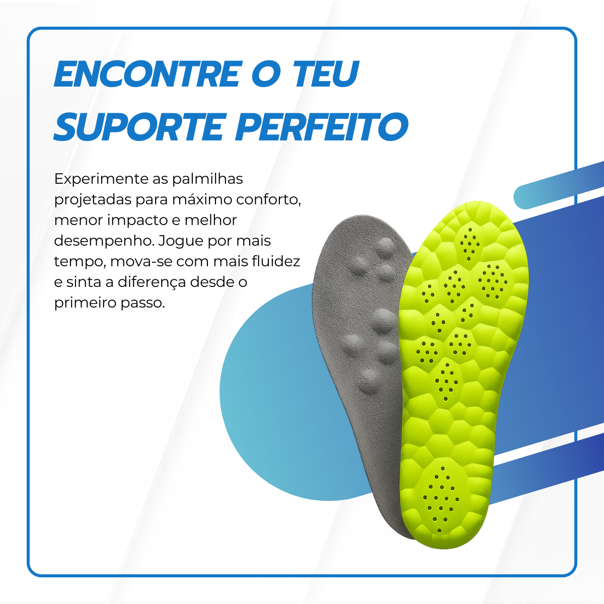 Palmilhas de Alta Performance ProShock™ para Padel